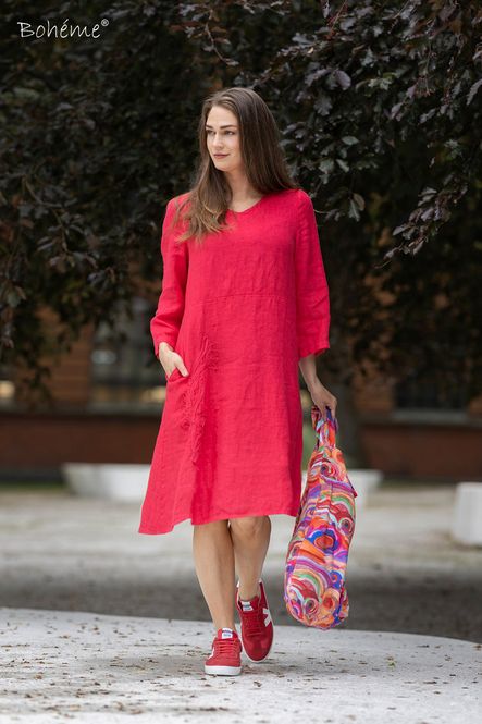 Hovedbilde Boheme Linkjole i Rose/Red