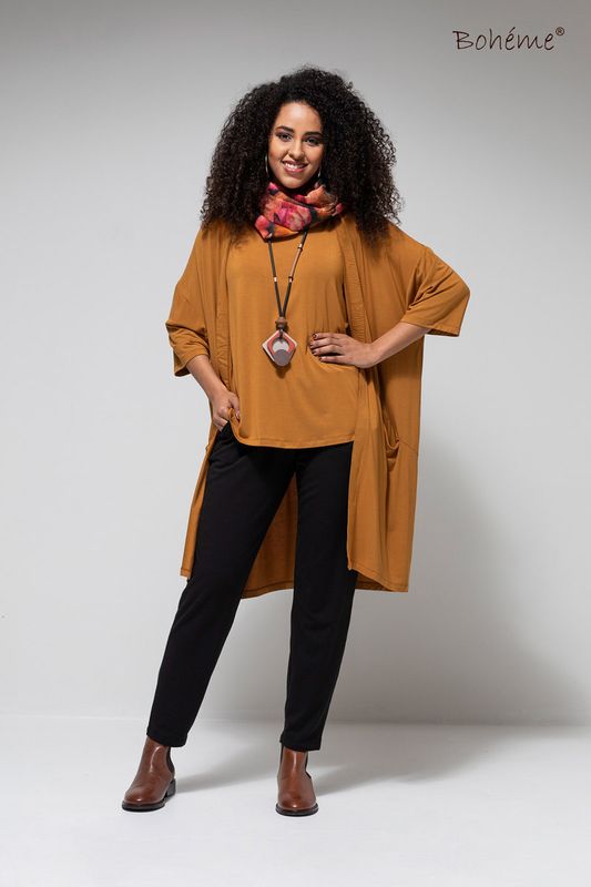 Boheme Jakke Stretchy Bambus/Bomull i Cognac