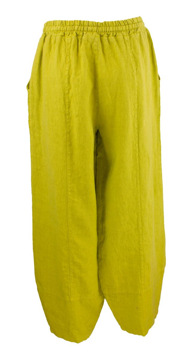 Boheme Bukse i Lin Limegreen