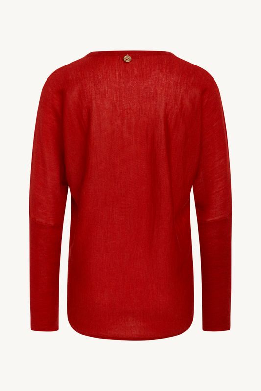 Claire Pippa Jumper i Merinoull Old Cherry