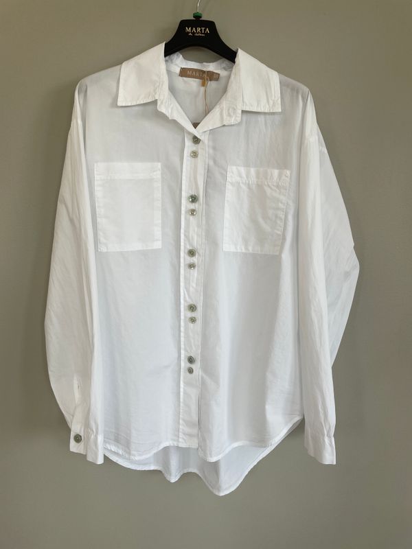 Marta Citrine Skjorte i White Onesize