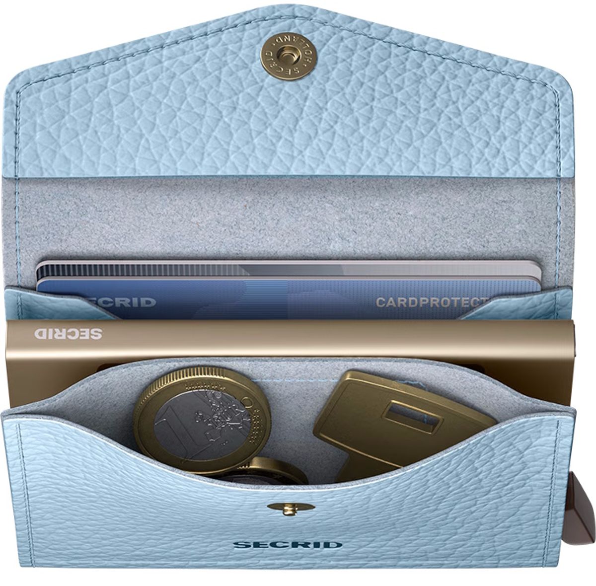 Secrid Envelope Lommebok/Kortholder Ice Blue