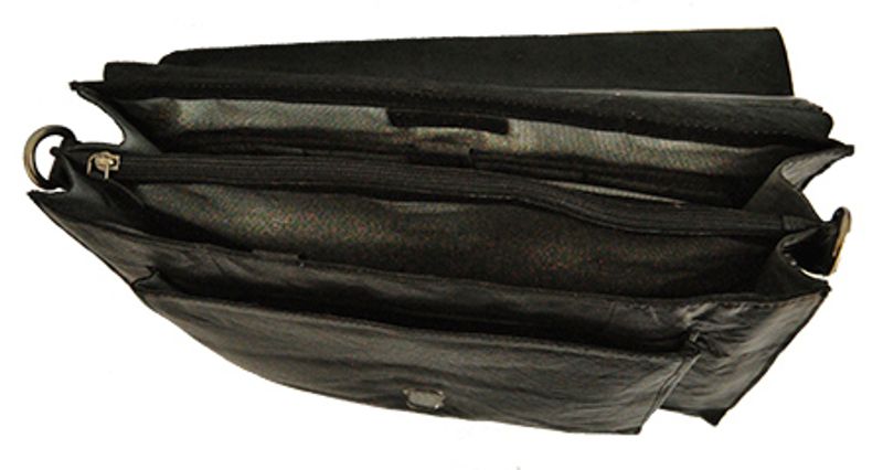 Dokument/pc veske med skulderreim black