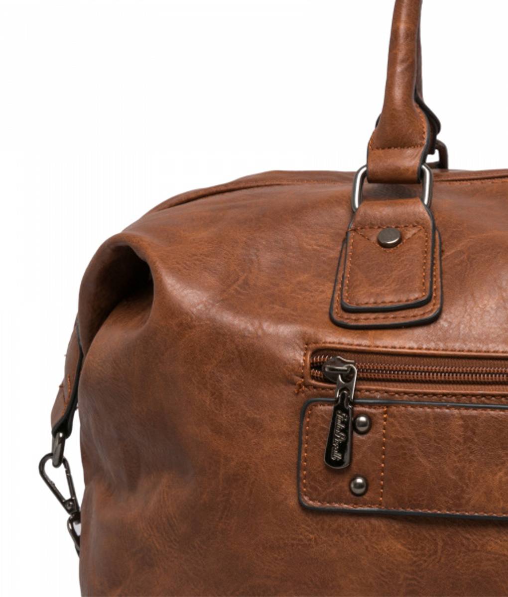 Giulia Pieralli Classic Weekendbag Cognac