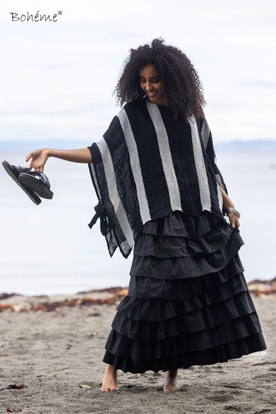 Hovedbilde Boheme Langt Bomullsskjørt Black