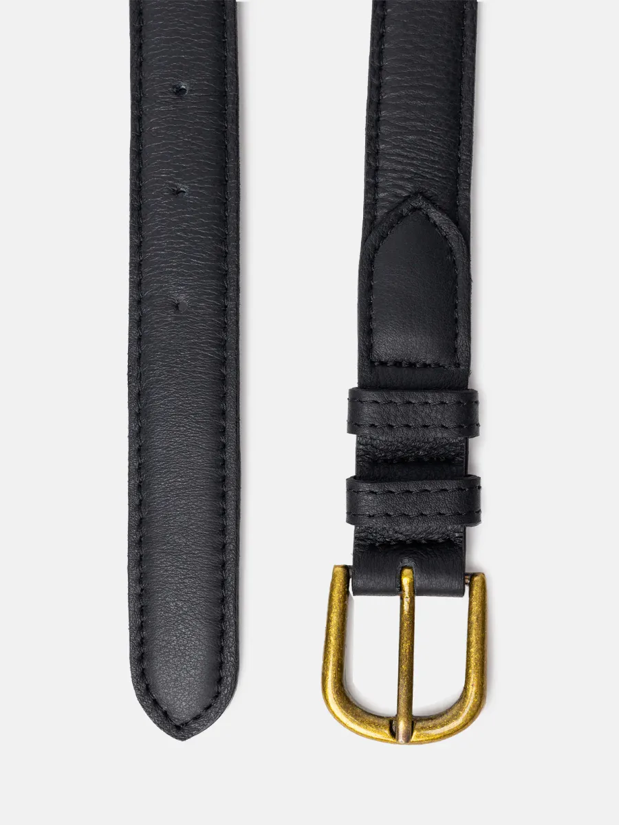 RE:Designed By Dixie Hyas Skinnbelte Black