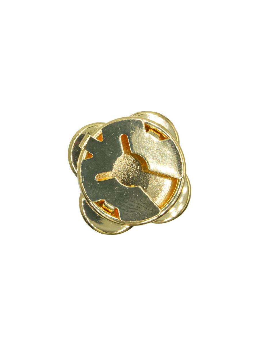 Intex Skjorteknapp Stor M/Strass Gull