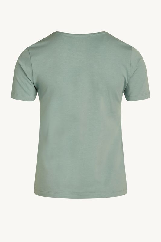 Claire Alanis T-shirt m/logo smoke blue
