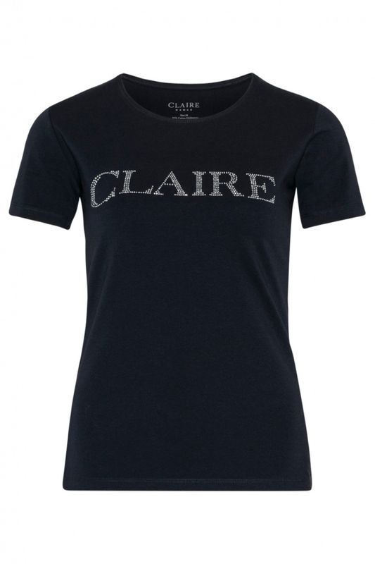 Claire Alanis T-shirt m/logo Dark Navy