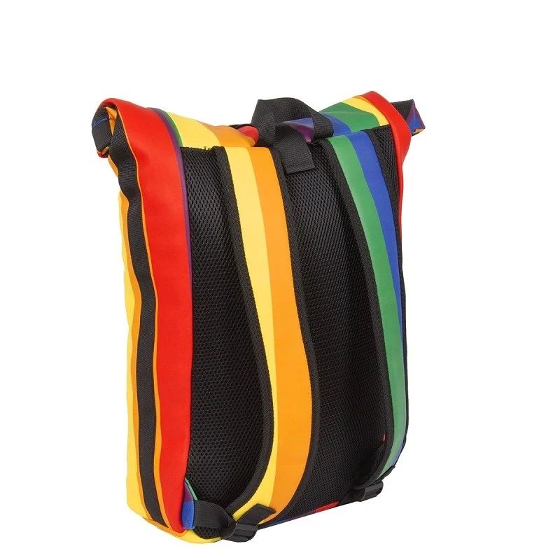 New Rebels Mart  New York Rolltop Backpack 16L Rainbow