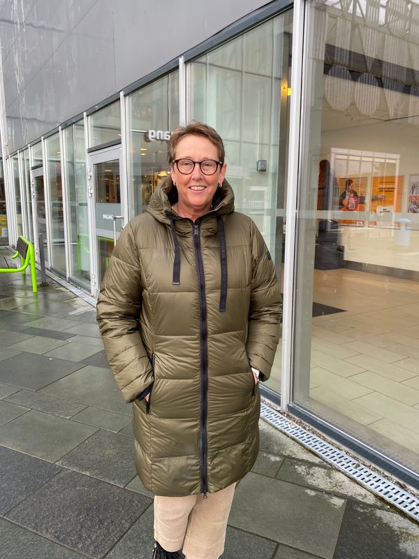 Normann lang dunjakke i  Olive/Black