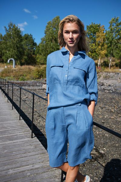 Hovedbilde Close To My Heart Libby Skjorte 100% Lin i Washed ...