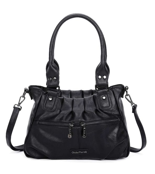 Hovedbilde Giulia Piaralli Classic Ruffle Handbag i Black