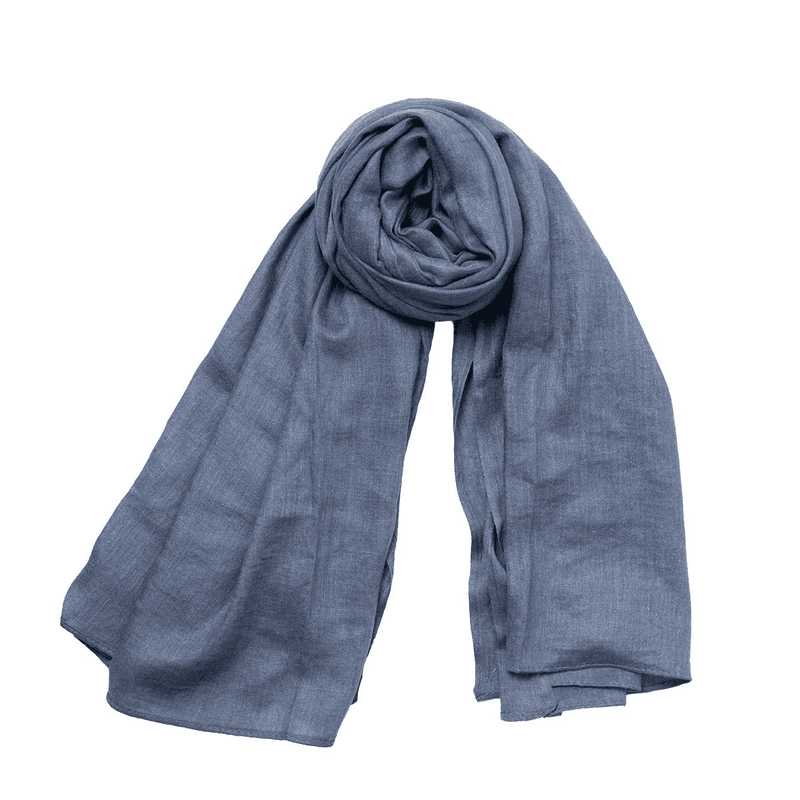 Rosenvinge Skjerf i Myk Modalmix Jeans Blue