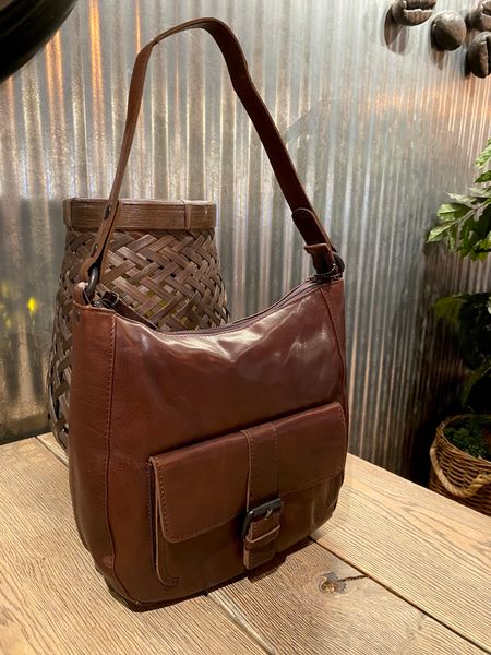 Hovedbilde Spikes & Sparrow Hobobag i Dark Brown