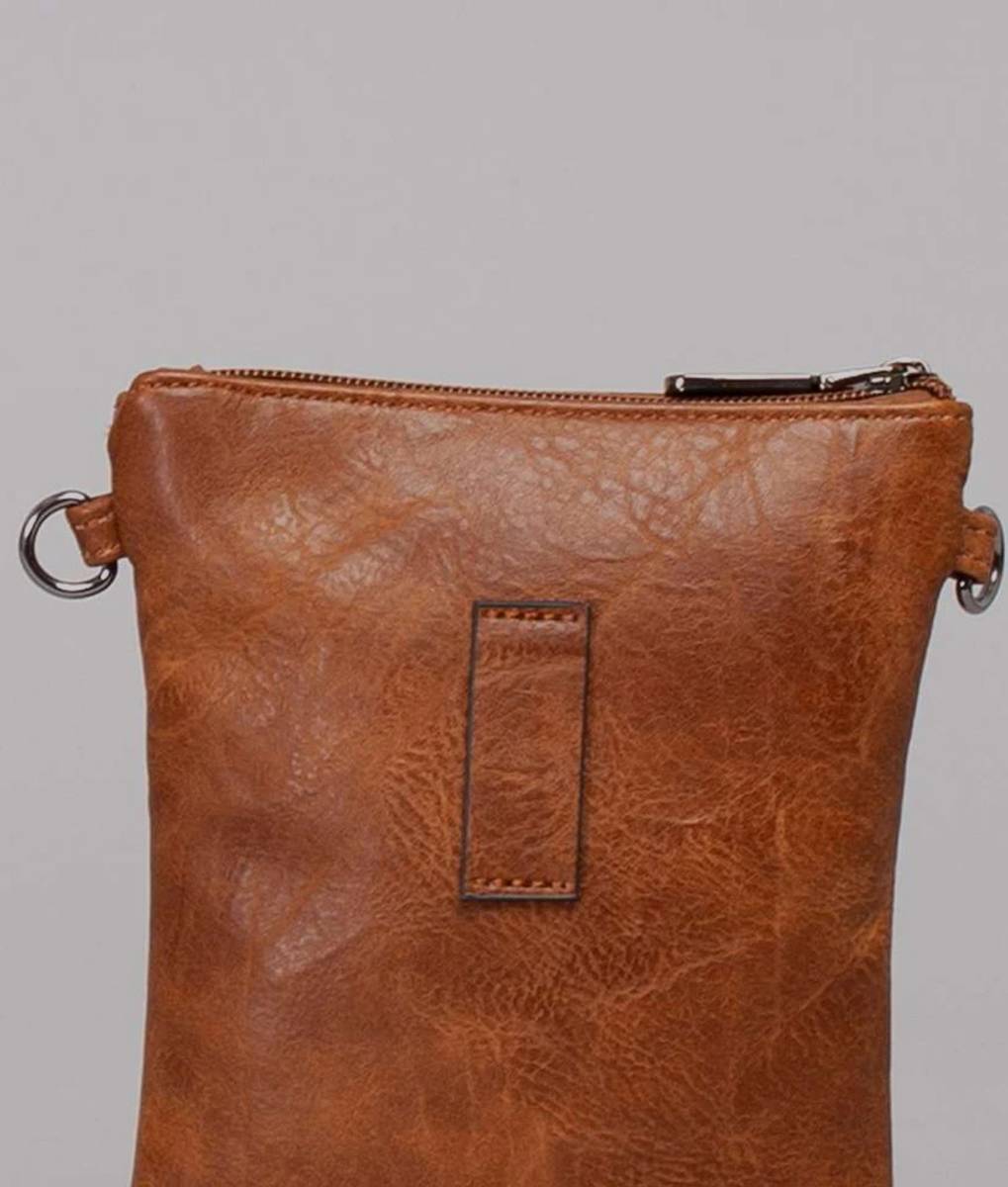 Giulia Pieralli Classic Phonebag Cognac