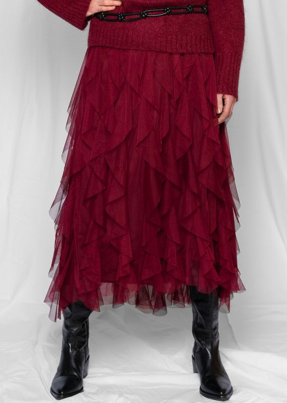 Close To  My Heart Valentina Skjørt i Burgundy Red