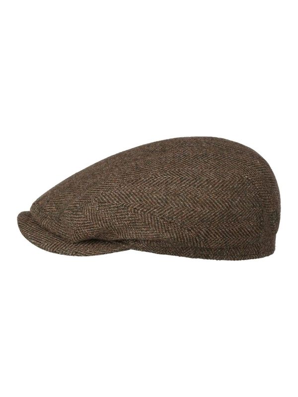 Stetson Driver Cap Herringbone Vintage Bowling Theme Fischgrat