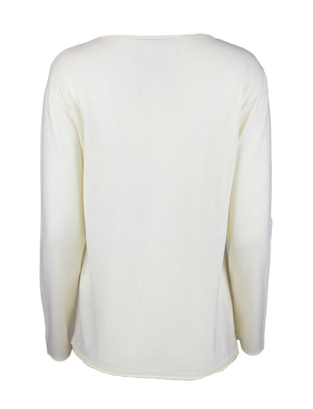 Boheme Genser M/Rund Hals Offwhite