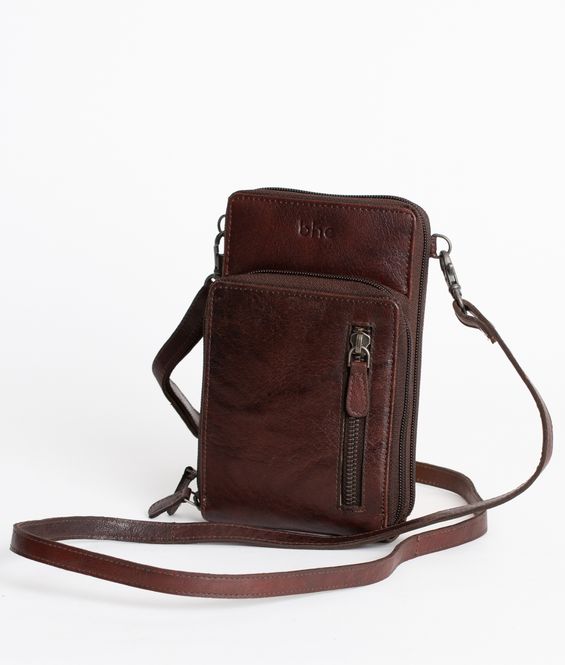 Hovedbilde BHC Nordic Leather Phonebag Pocket Dark Brown