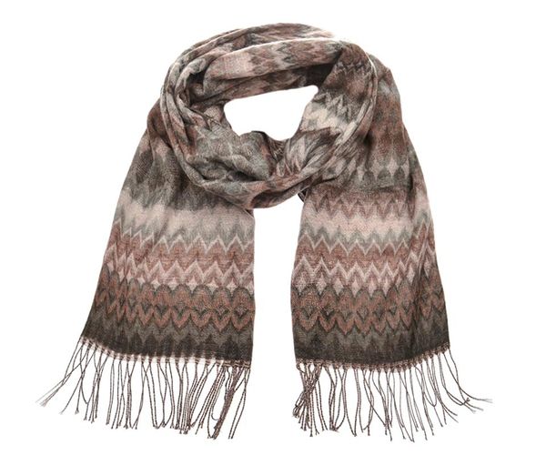 Hovedbilde Intex Skjerf/M Zik Zak Mønster Brown/Grey