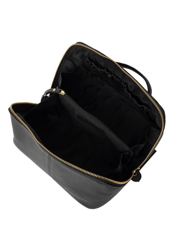 RE:Designed Halima Small Toalettbag i Skinn Black/Gold