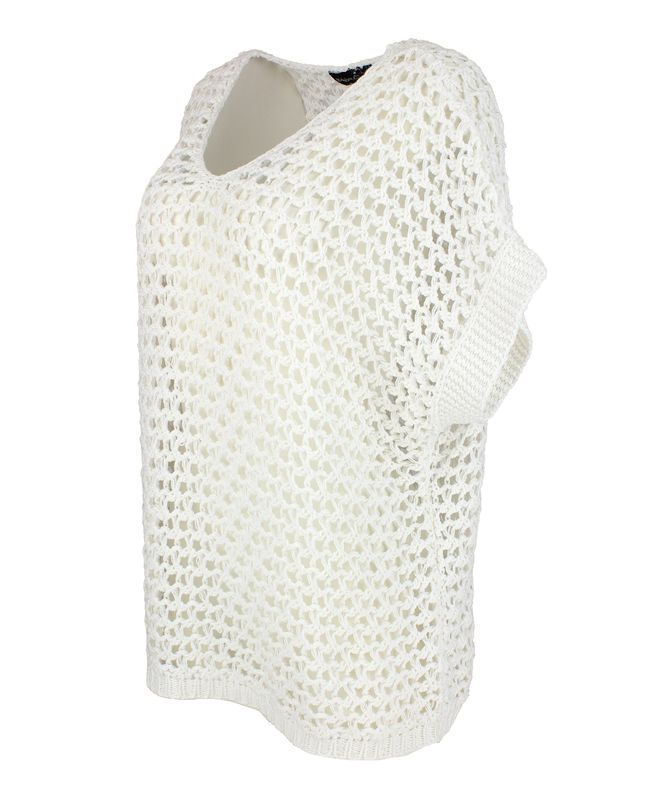 Boheme Strikket Genser i White