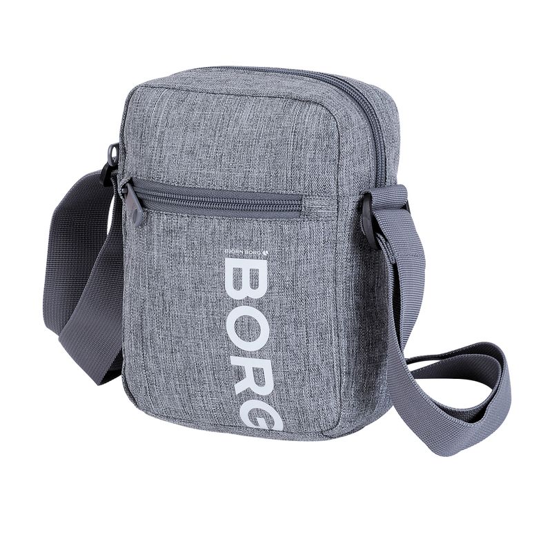 B.Borg Core 8009 Crossoverveske i Grey Melange
