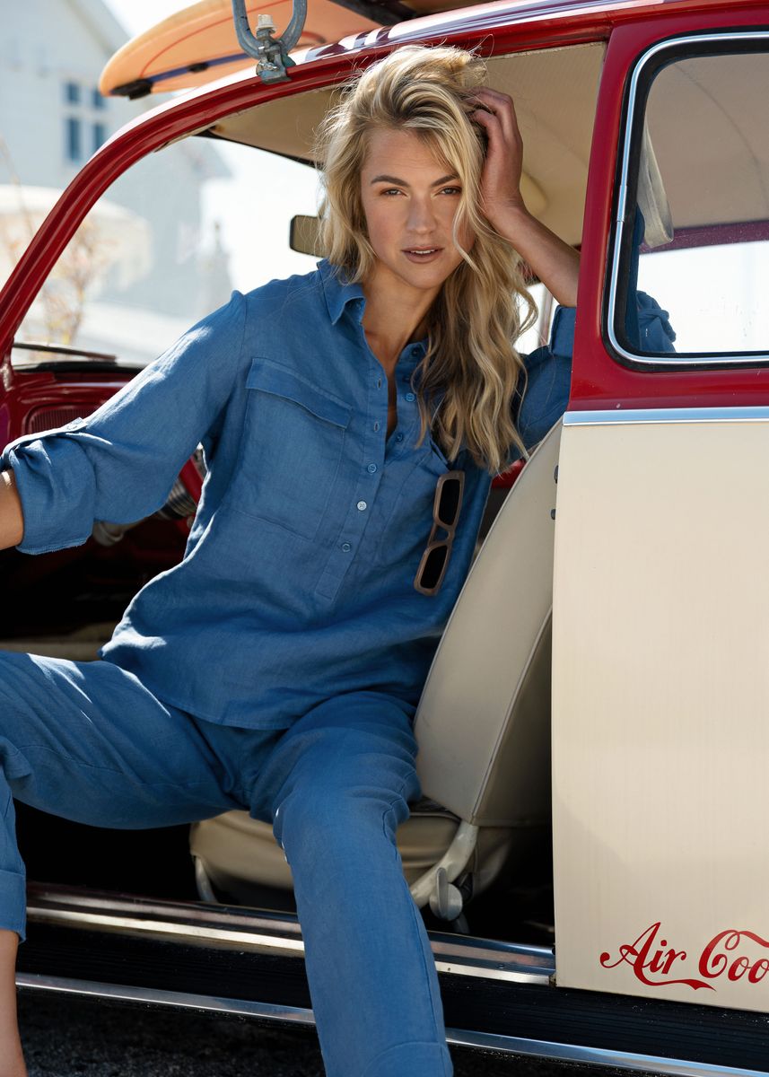 Close To My Heart Lucien Bukse 100% Lin i Washed Blue