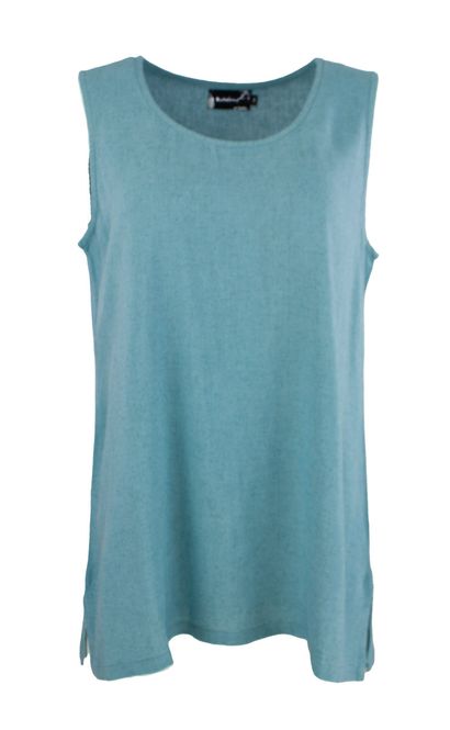 Hovedbilde Boheme Kort Singlet i Linmix Blue Sky
