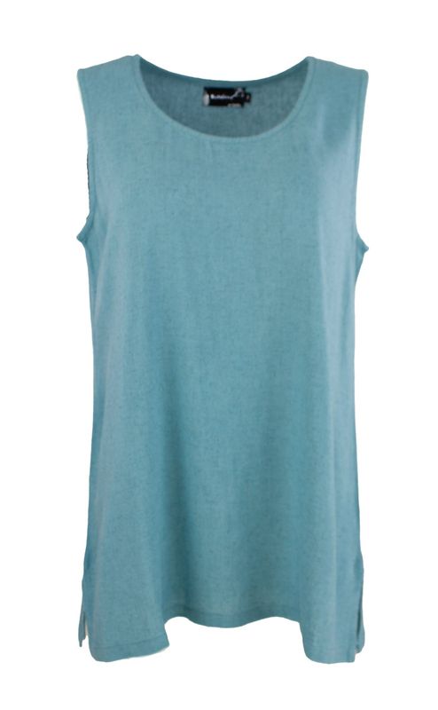 Boheme Kort Singlet i Linmix Blue Sky