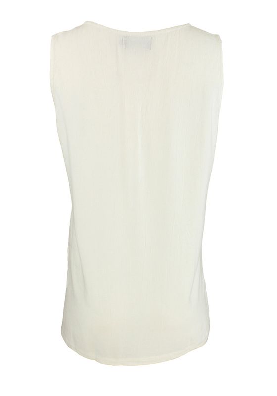 Boheme Kort Singlet i Linmix White