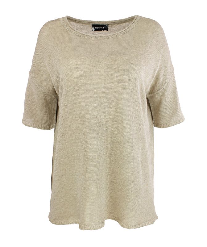 Boheme Genser M/Kort Arm i Sand