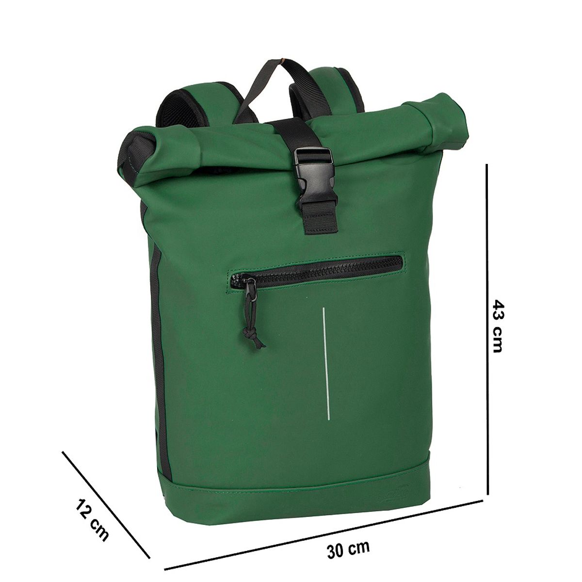 New Rebels Mart  New York Rolltop Backpack 21L Dark Green