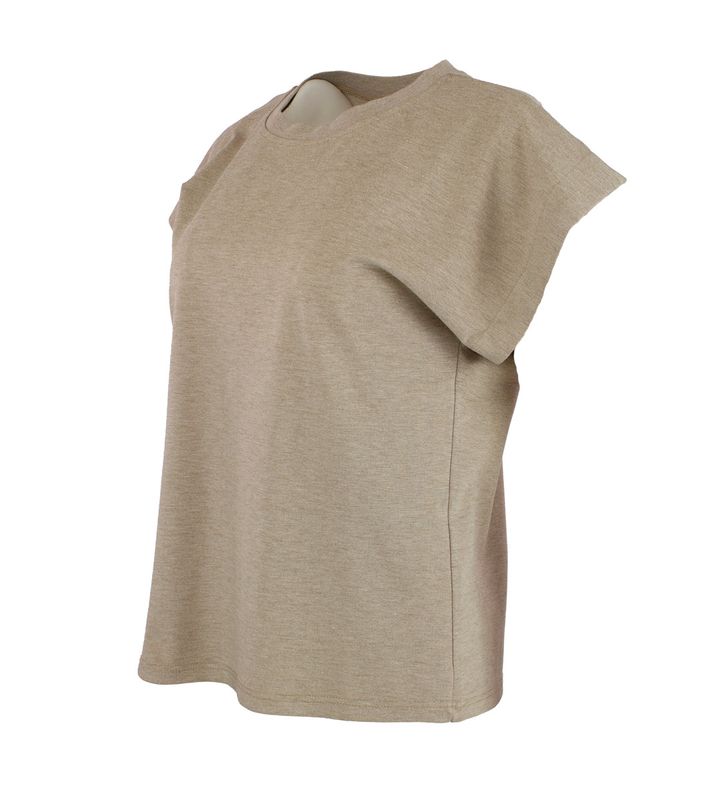 Boheme T-Shirt i Taupe/Melange
