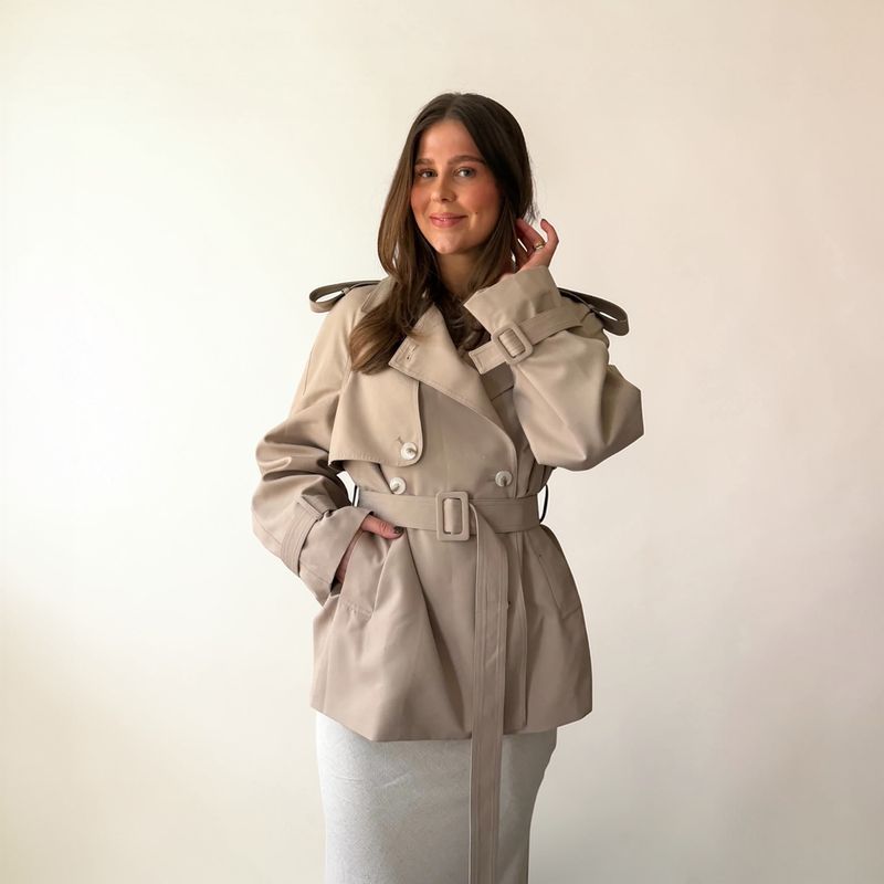 Clermonte Cala Trench Coat i Sand