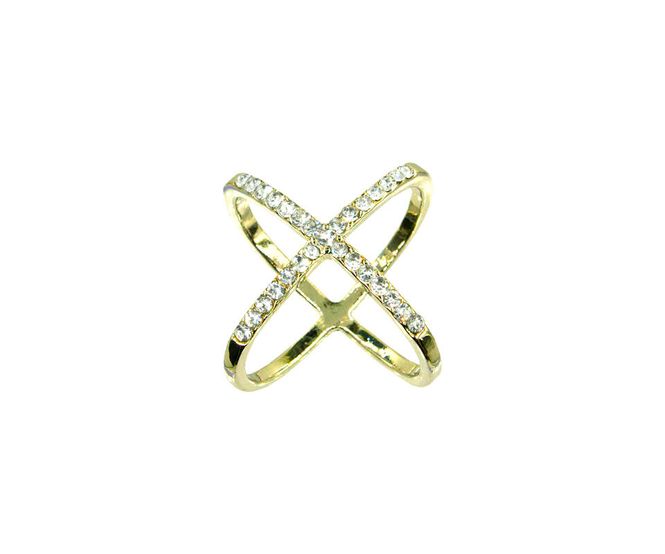 Hovedbilde Intex Skjerfring M/Strass i Gold