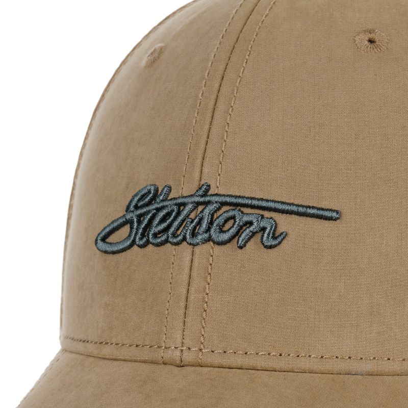 Stetson Waxed Cotton WR Baseball Cap i Sand