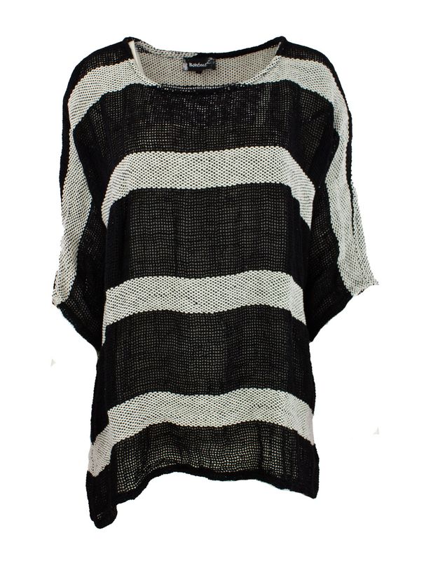 Boheme Lintopp M/Kort Arm Black Print
