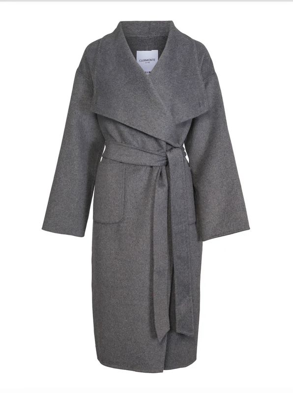Clermonte Ana Wool Coat Charcoal