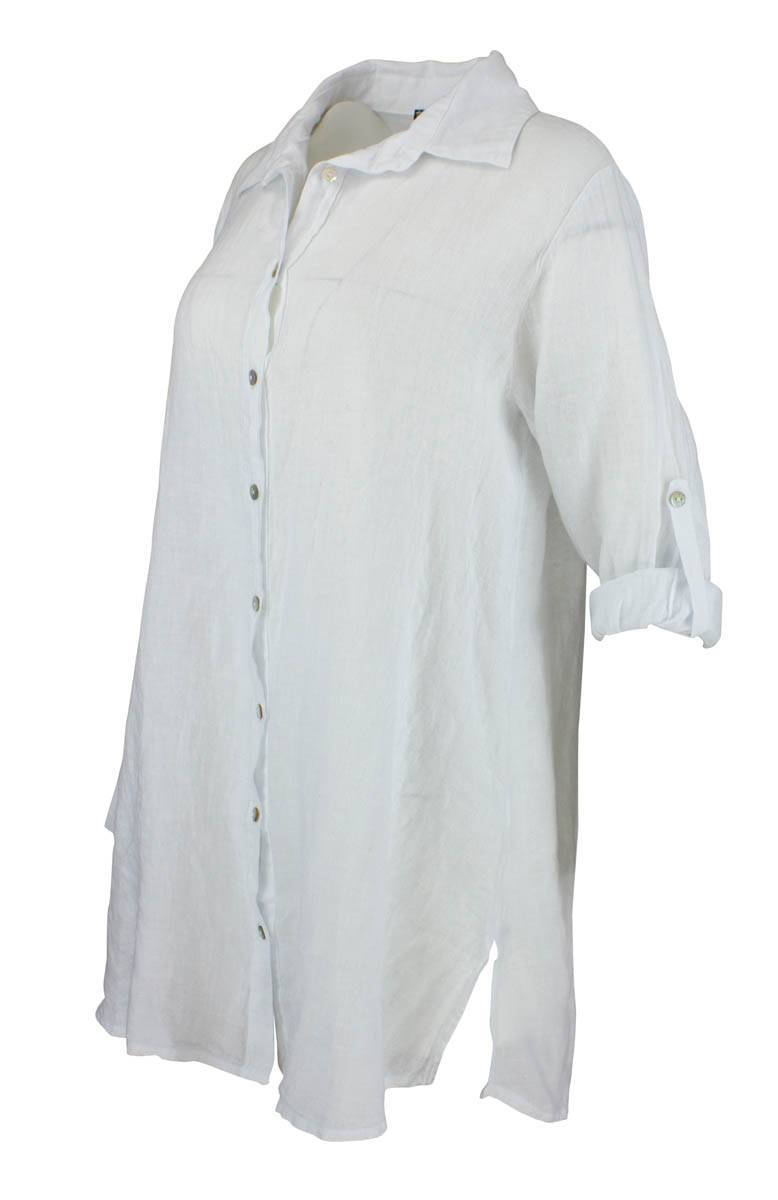 Boheme Linskjorte i White