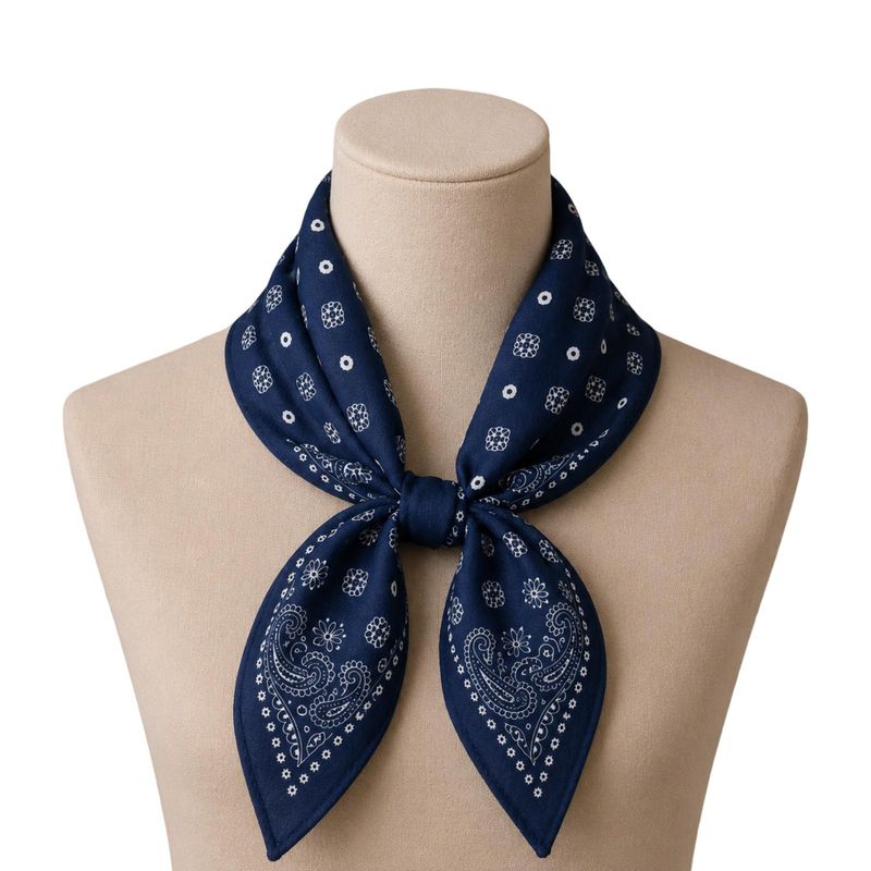 DIZ Lite Skjerf  Viscose Navy/Blue