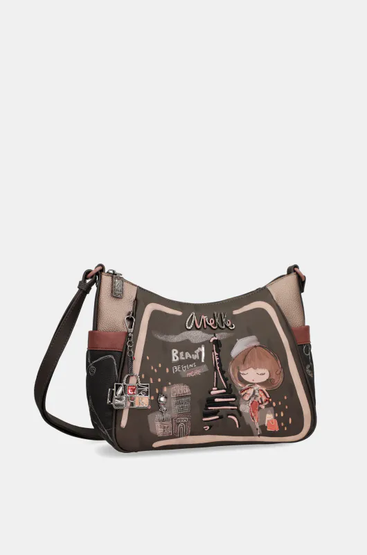 Anekke Crossoverbag Dark Brown/Multi