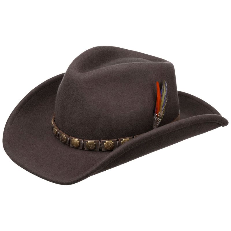 Stetson Hackberry Western Woolfelt Hat Brown