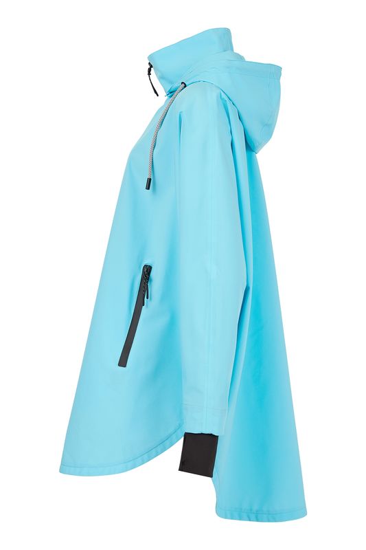 Normann Coat Cape2 i Pacific Blue