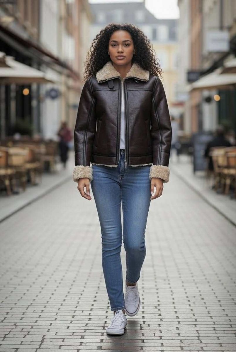 Clermonte Miley Shearling Jacket Black