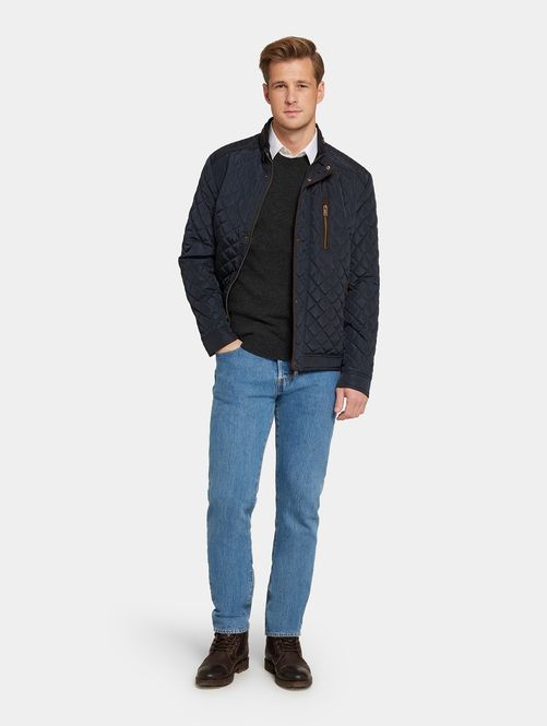 Hovedbilde Saki Harris Vattert Jakke i Dark Navy