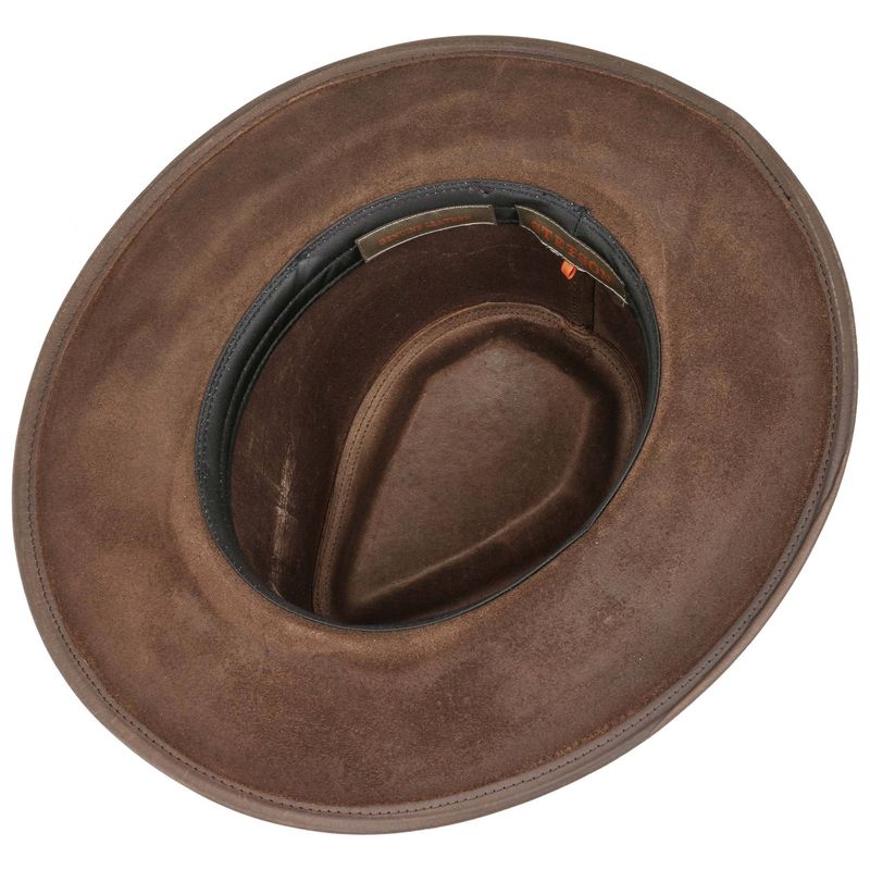 Stetson Western Buffalo Leather Brown