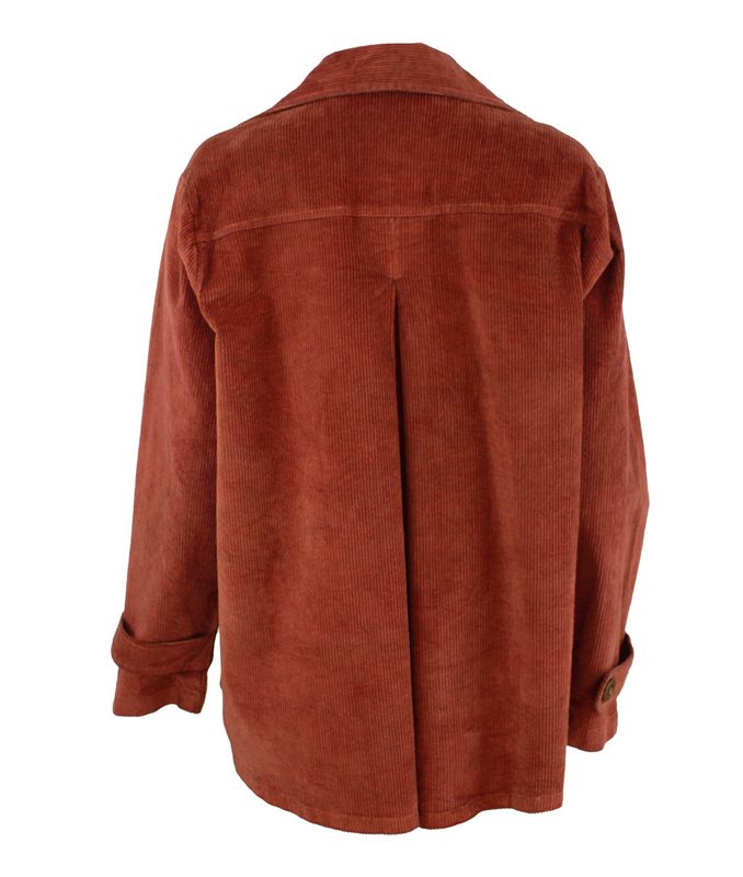 Boheme Kort jakke i Kordfløyel Burnt Orange