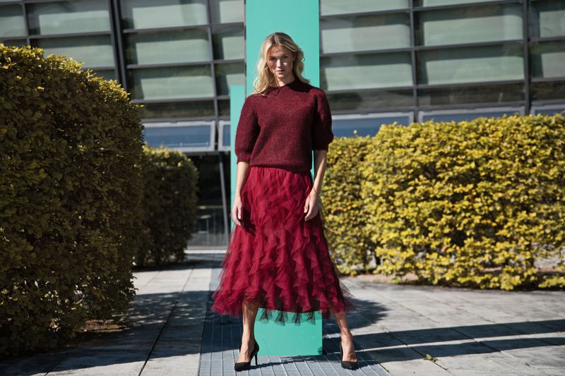 Close To  My Heart Valentina Skjørt i Garnet Red